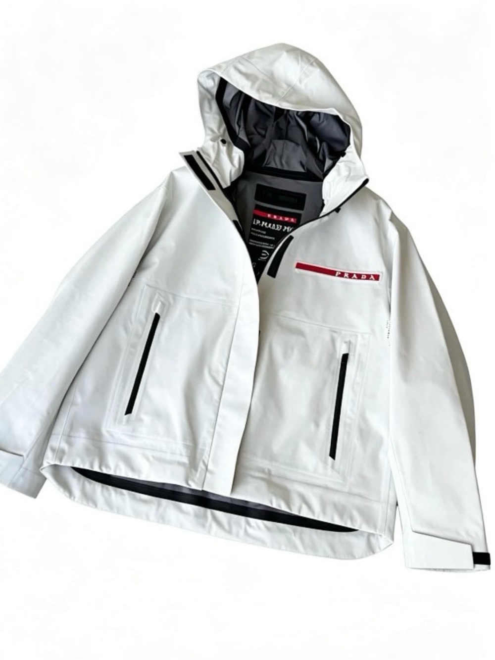 Prada VIP Exclusive Extreme-Tex Waterproof Technical Jacket White